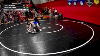 145 lbs Cons. Round 3 - Matthew Jones, Pine-Richland Hs vs Cole Stroupe, Beaver County Christian School