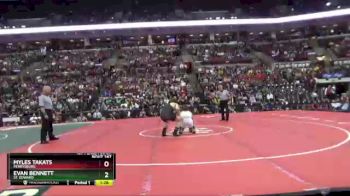D1-165 lbs 1st Place Match - Evan Bennett, St. Edward vs Myles Takats, Perrysburg