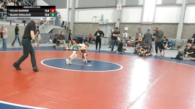 62 lbs Quarters - Elijah Wallace, Team Real Life Wrestling vs Atlas Barker, Team Real Life Wrestling