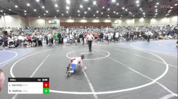 43 lbs Round Of 16 - Lorenzo Sanchez, Nevada Elite WC vs Nathan Walther, Carson Bulldogs