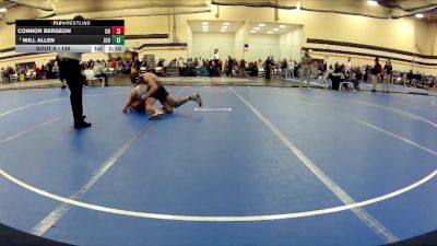149 lbs Champ. Round 1 - Will Allen, John Carroll University vs Connor Bergeon, University Of Olivet
