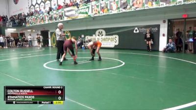 106 lbs Champ. Round 2 - Colton Russell, Westerville North vs Stamatios Paxos, Hoover (North Canton)