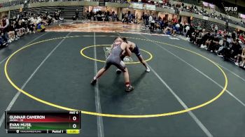 133 lbs Finals (8 Team) - Evan Musil, Hononegah vs Gunnar Cameron, Anoka