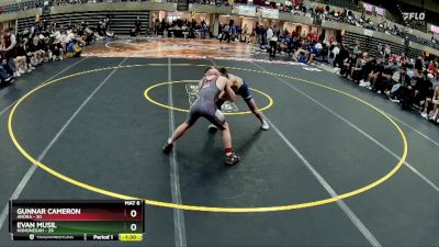 133 lbs Finals (8 Team) - Evan Musil, Hononegah vs Gunnar Cameron, Anoka