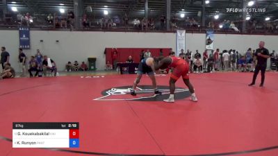 97 kg Round Of 16 - Garavous Kouekabakilaho, Viking Wrestling Club (IA) vs Kalob Runyon, Panther Wrestling Club RTC