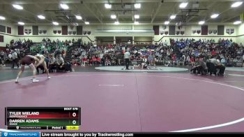 138 lbs Round 3 - Tyler Wieland, Independence vs Darren Adams, Osage