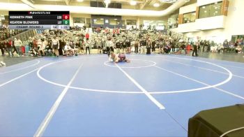 144 lbs Champ. Round 2 - Kenneth Fink, Lehi vs Keaton Blowers, Layton