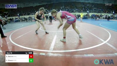 102 lbs Consolation - Silver Belvin, Shelton Wrestling Academy vs Carli Sisco, Redskins Wrestling Club