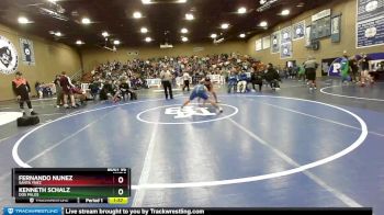 152 lbs Quarterfinal - Kenneth Schalz, Dos Palos vs Fernando Nunez, Santa Ynez