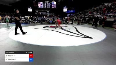 120 lbs Cons 64 #2 - Tyler Barnes, Ohio vs Vincent Sanchez, Utah