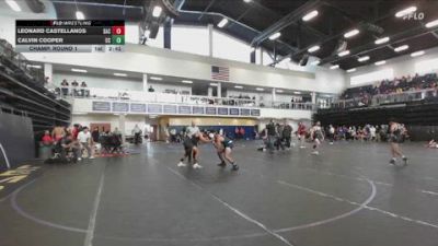 165 lbs Champ. Round 1 - Calvin Cooper, Cerritos College vs Leonard Castellanos, Santa Ana College