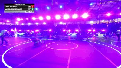 150 lbs Round Of 32 - Cash Hopkins, Black Fox Wrestling Academy vs Malakai Wendlandt, Watford City Wolves