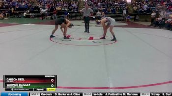 1 - 157 lbs Semifinal - Carson Deel, Grundy vs Warner Beazley, Essex High School