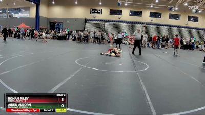 84 lbs Round 1 (8 Team) - Aiden Alborn, Top Dawg Academy vs Ronan Riley, PitBull Terps