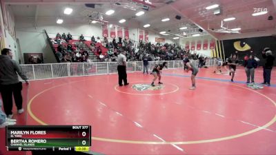 155 lbs Cons. Round 2 - Marilyn Flores, El Toro vs Bertha Romero, Channel Islands