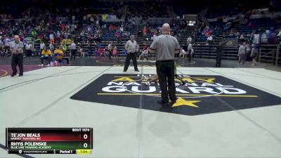 86 lbs Semifinal - Te`Jon Beals, Harvey Twisters WC vs Rhyis Polenske, Blue Line Training Academy