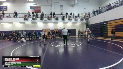 98 lbs Semifinal - Quaide Houchin, Greybull MS vs Brooks Brost, Rocky Mountain