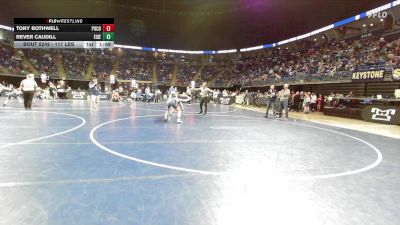 117 lbs Round Of 16 - Tony Bothwell, Pocono Mountain West vs Rever Caudill, Eisenhower