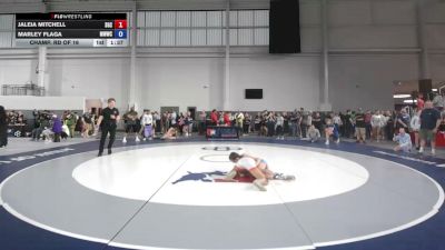 105 lbs Champ. Rd Of 16 - JaLeia Mitchell, Silverback Grappling Club vs Marley Flaga, Michigan West Wrestling Club