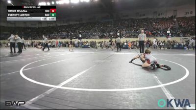 58 lbs Round Of 16 - Timmy McCall, Fort Gibson Youth Wrestling vs Everett Luxton, Bartlesville Wrestling Club