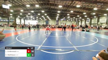 127 lbs Rr Rnd 1 - Lincoln Underwood, Indiana Outlaws Gold vs Easton Matthews, Dueling Bandits