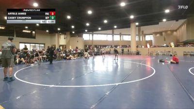 106 lbs 2nd Wrestleback (32 Team) - Artels James, PWC vs Casey Crumpton, Morris Fitness Purge