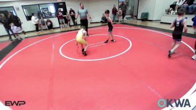 75 lbs Quarterfinal - Rhett Howell, Checotah Matcats vs Fletcher Pearrow, Prairie Grove Youth Wrestling