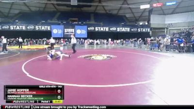 143 lbs Champ. Round 1 - Hannah Becker, Thunder Mountain Wrestling Club vs Jamie Hopper, SelahFlo Vikings Wrestling