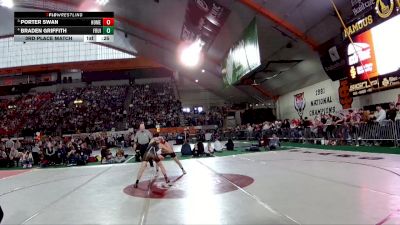 4A 106 lbs 3rd Place Match - Braden Griffith, Fruitland vs Porter Swan, Homedale