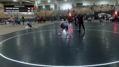140 lbs 3rd Place Match - Wyatt Williams, Arlington Wrestling Club vs Peyton Wilson, Elite Wrestling Academy