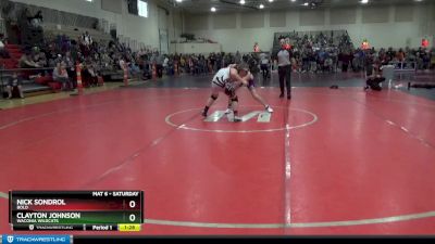 130 lbs Cons. Round 3 - Clayton Johnson, Waconia Wildcats vs Nick Sondrol, BOLD