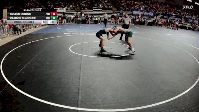 D 2 138 lbs Cons. Round 2 - Cullen Curole, Prairieville vs Camden Blancher, Archbishop Shaw