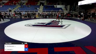 126 lbs Cons 32 #2 - Arno Vardanyan, CA vs Christopher Lawson, IA