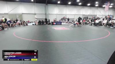 126 lbs Round 1 (8 Team) - Creighten Lassen, Nebraska vs Ben Kohler, Utah