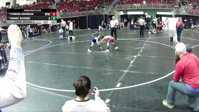 53 lbs Cons. Round 5 - Henry Scheer, Junior Eagles vs Lyndon Johnson, West Point Wrestling Club