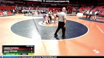 2A 190 lbs Champ. Round 1 - Brock Metzger, Rochelle vs Jaxson Mathenia, Waterloo (H.S.)