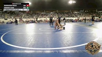 52 lbs Quarterfinal - Makinleigh Mock, Blackwell Wrestling Club vs Hendrix Kane, Rough Riders