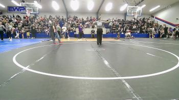 40 lbs Round Of 16 - Edith Shimonek, Pawhuska Elks Takedown vs Maverick Meyer, Skiatook Youth Wrestling