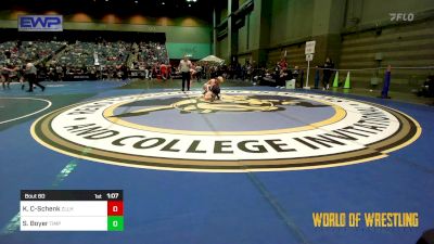 108 lbs Round Of 32 - Kaydn Cuevas-Schenk, Zillah vs Simon Boyer, Timpanogos Wrestling