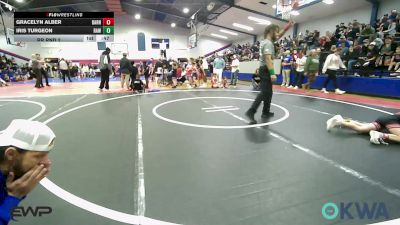 54 lbs Rr Rnd 2 - Gracelyn Alber, Barnsdall Youth Wrestling vs Iris Turgeon, Raw Wrestling Club