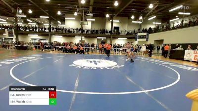 101 lbs Round Of 16 - Adrian Torres, Southwestern vs Matteo Walsh, Rondout Valley