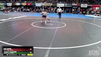 135 lbs Cons. Round 3 - Kai Davis, Sitka High School vs Wyatt Maguire, Nikiski High School