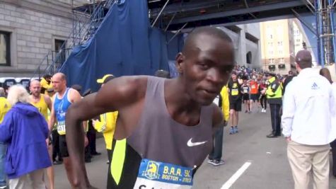 Stephen Sambu after 5k and sticking to the road in 2013