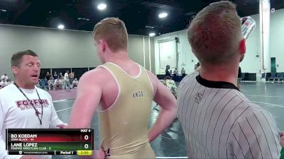 165 lbs Champ Round 1 (16 Team) - Lane Lopez, Foxfire Wrestling Club vs Bo Koedam, Iowa Black