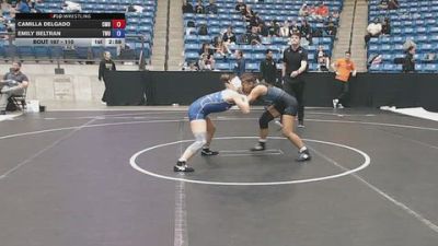 110 lbs Cons. Round 3 - Emily Beltran, Texas Wesleyan vs Camilla Delgado, Central Methodist University
