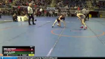 113 lbs Semis & 1st Wb (8 Team) - Ben DeForest, W1-Bismarck vs Gage Glaser, W3-Dickinson