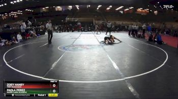 100 lbs Quarterfinal - Zoey Haney, Troy Buchanan vs Paola Perez, Mater Lakes Academy