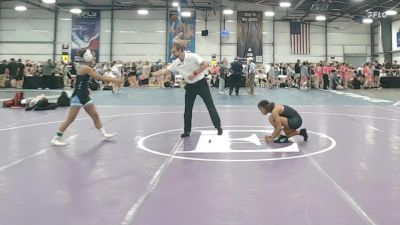 100 lbs Rr Rnd 1 - Julianna Mills, Evil Empire Blue vs Kailyah Bento, Cheyenne Ladies Wrestling Club