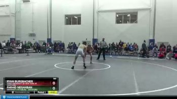 141 lbs Cons. Round 1 - Ryan Burgbacher, State University Of New York At Cortland vs Farhid Negahban, University Pittsburg - Bradford