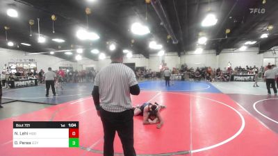 144 lbs Rr Rnd 2 - Nikyah Lehi, Hidden Springs Wolves vs Diego Perea, Izzy Style NM Beast